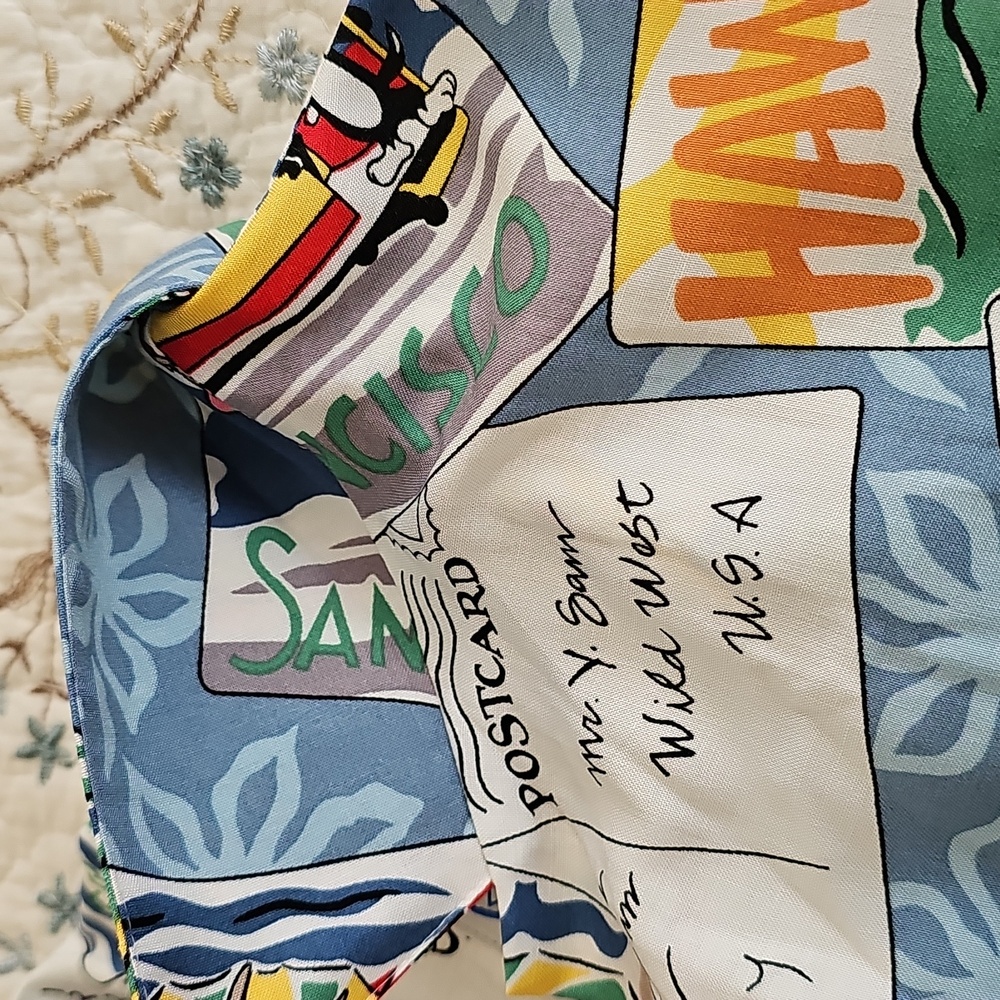🌈HP🌈Reyn Spooner Hawaian Warner Bros. Vintage Shirt Large - Picture 11 of 16